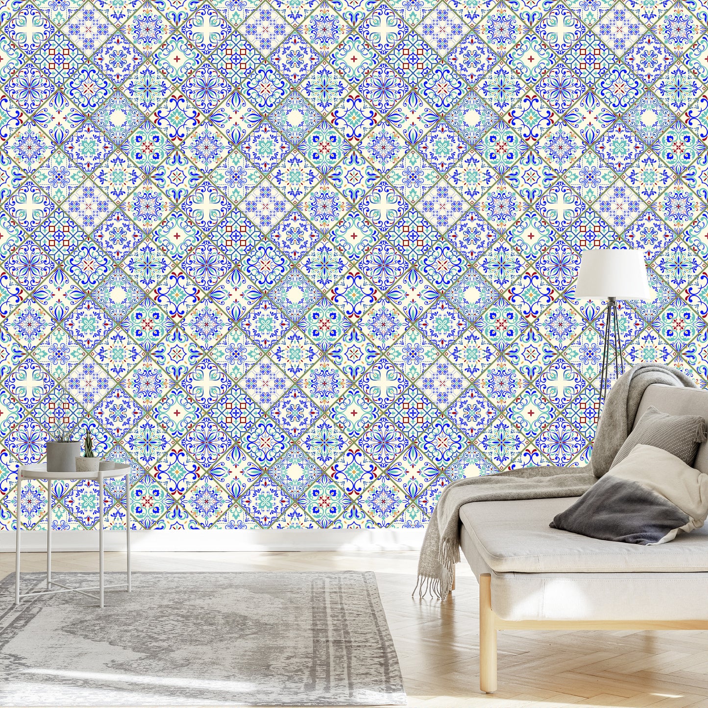 Wallpaper Colorful Mosaic Patterns For The Dining Room