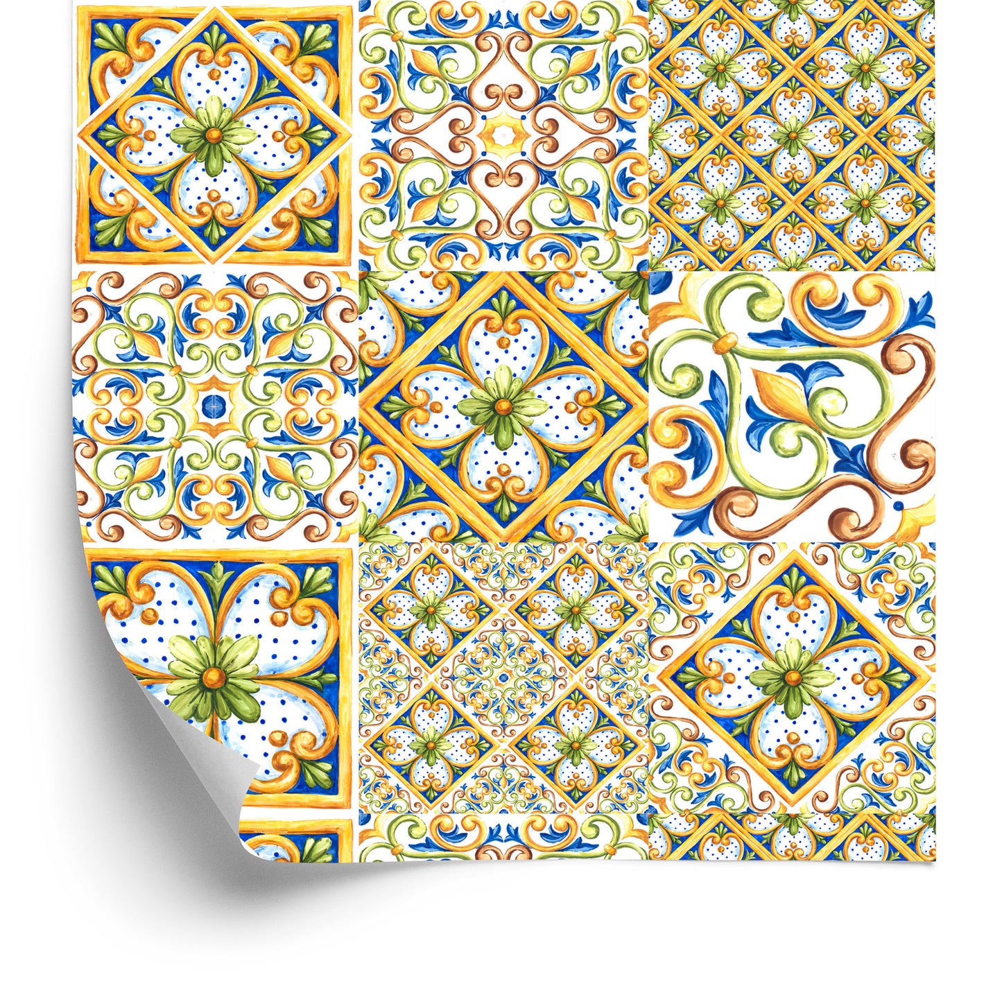 Wallpaper Colorful Mosaic Patterns For The Hallway