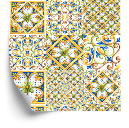 Wallpaper Colorful Mosaic Patterns For The Hallway