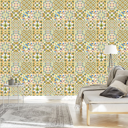 Wallpaper Colorful Mosaic Patterns For The Hallway