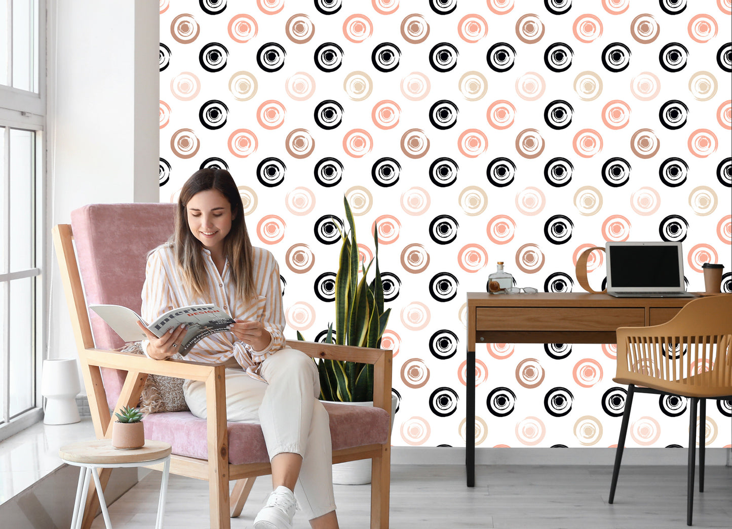 Wallpaper Dots - Like Brush Strokes