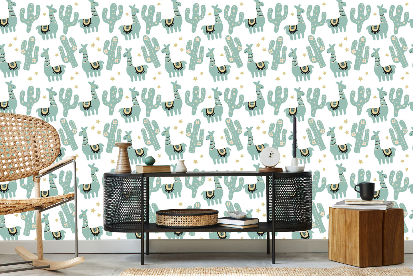 Wallpaper Star Plants For Lama Baby Room