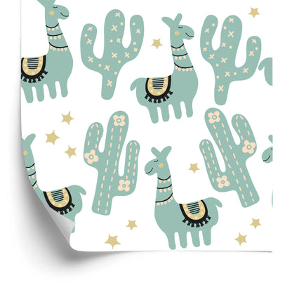 Wallpaper Star Plants For Lama Baby Room