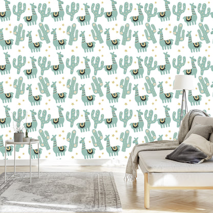Wallpaper Star Plants For Lama Baby Room