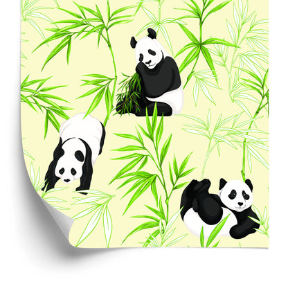 Wallpaper Pandas And Plants
