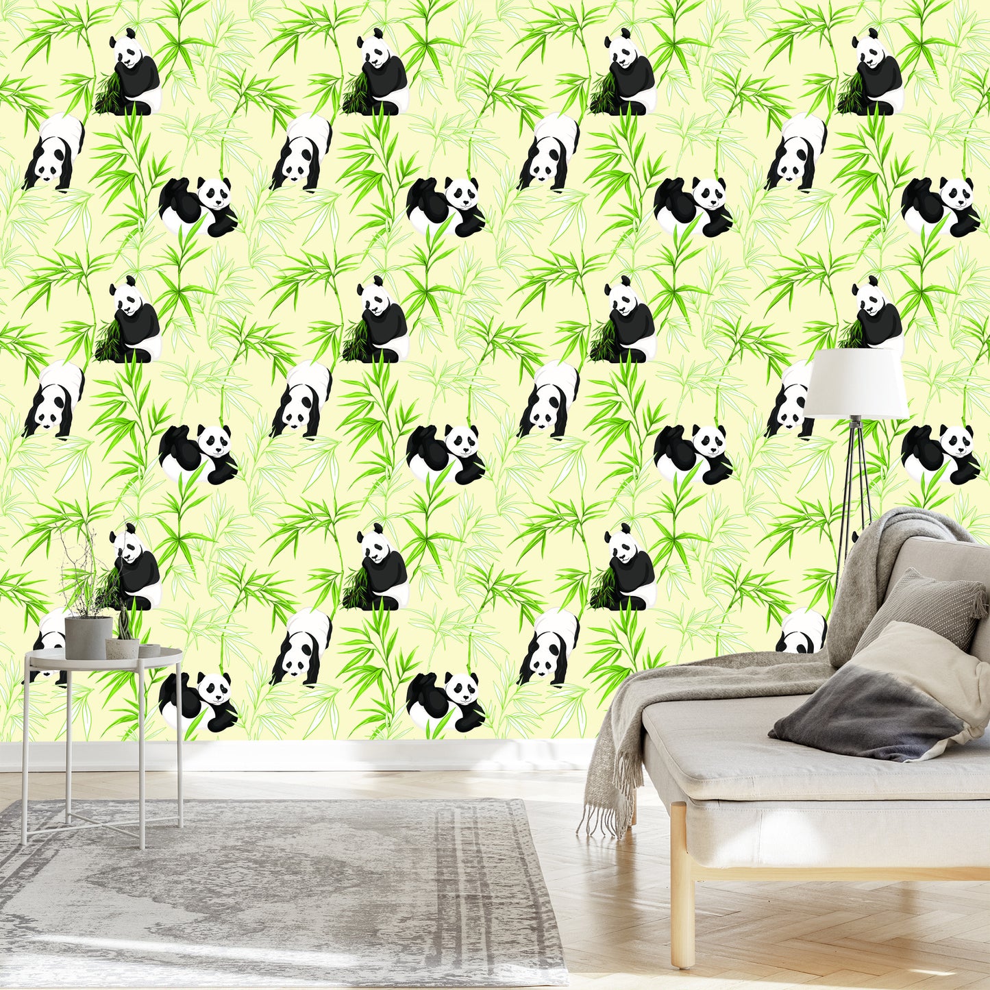 Wallpaper Pandas And Plants