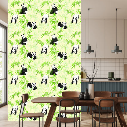 Wallpaper Pandas And Plants