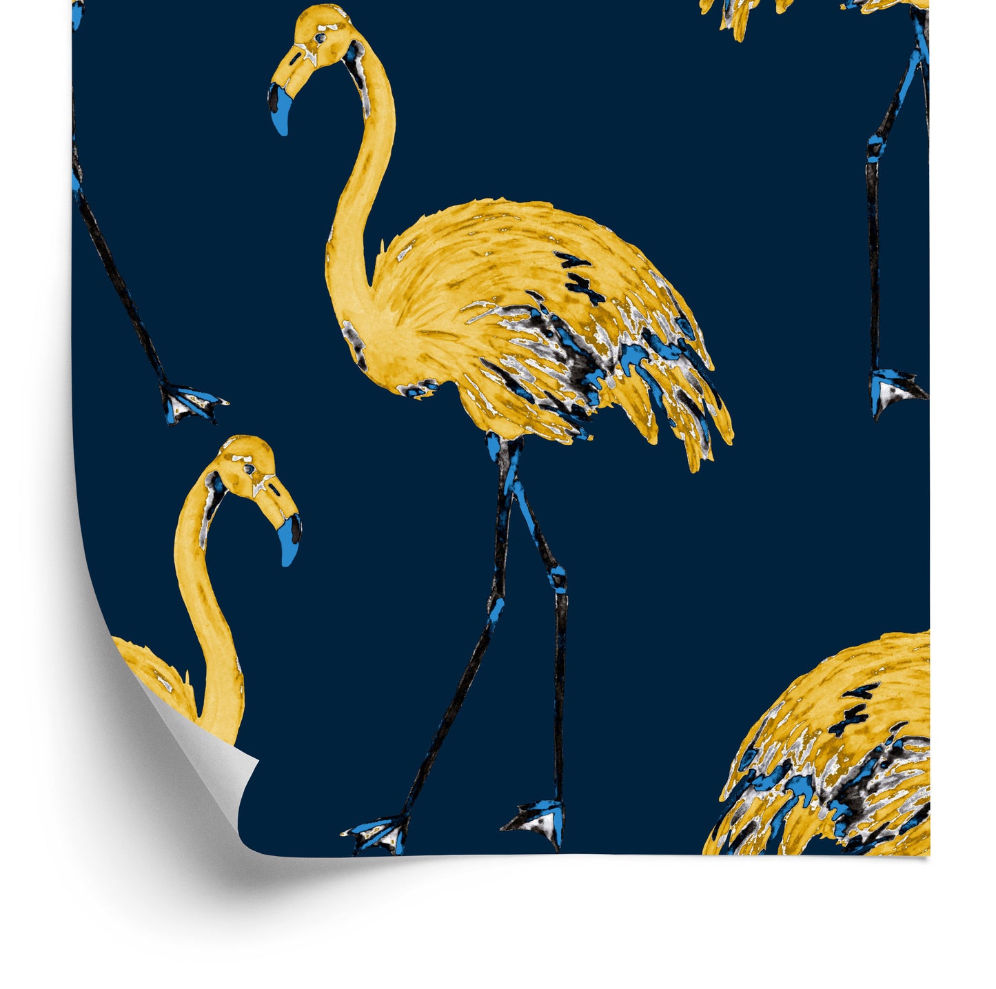 Wallpaper Flamingos As Painted