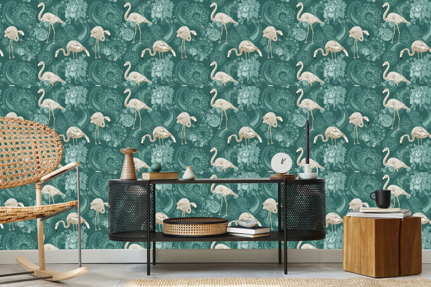 Wallpaper Flamingos