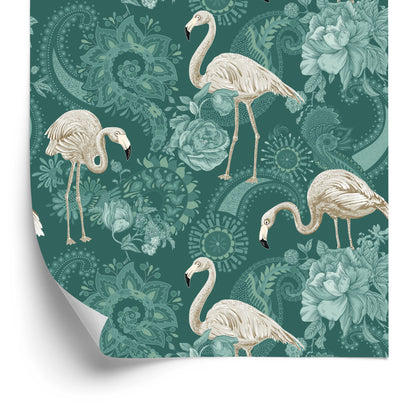 Wallpaper Flamingos