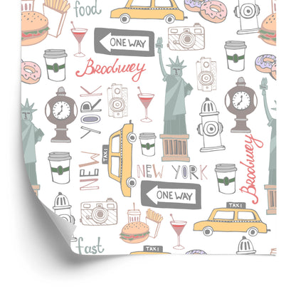 Wallpaper New York Symbols