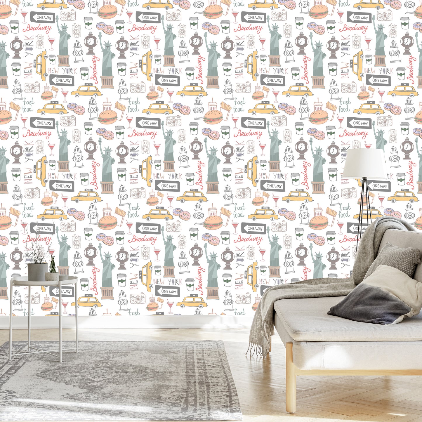 Wallpaper New York Symbols