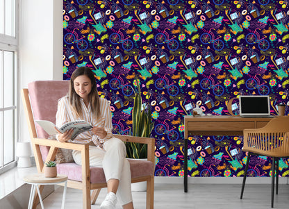 Wallpaper Colorful Youth Collage
