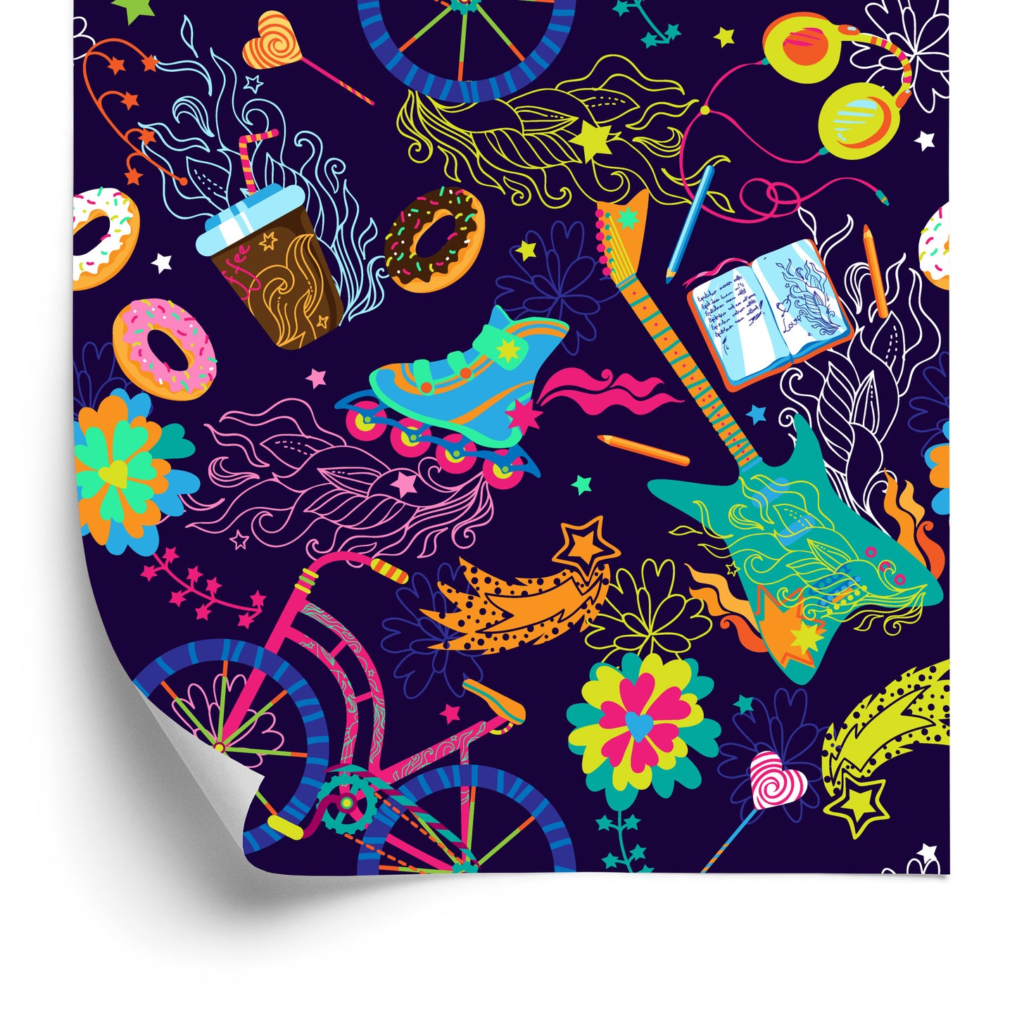 Wallpaper Colorful Youth Collage