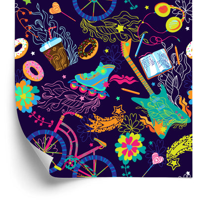 Wallpaper Colorful Youth Collage