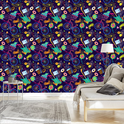 Wallpaper Colorful Youth Collage