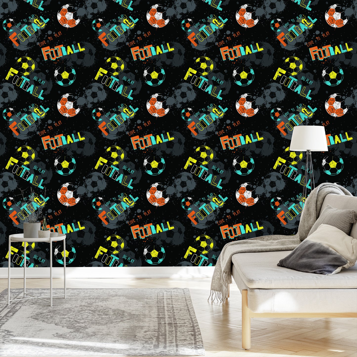 Wallpaper Colorful Soccer Ball