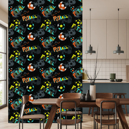Wallpaper Colorful Soccer Ball
