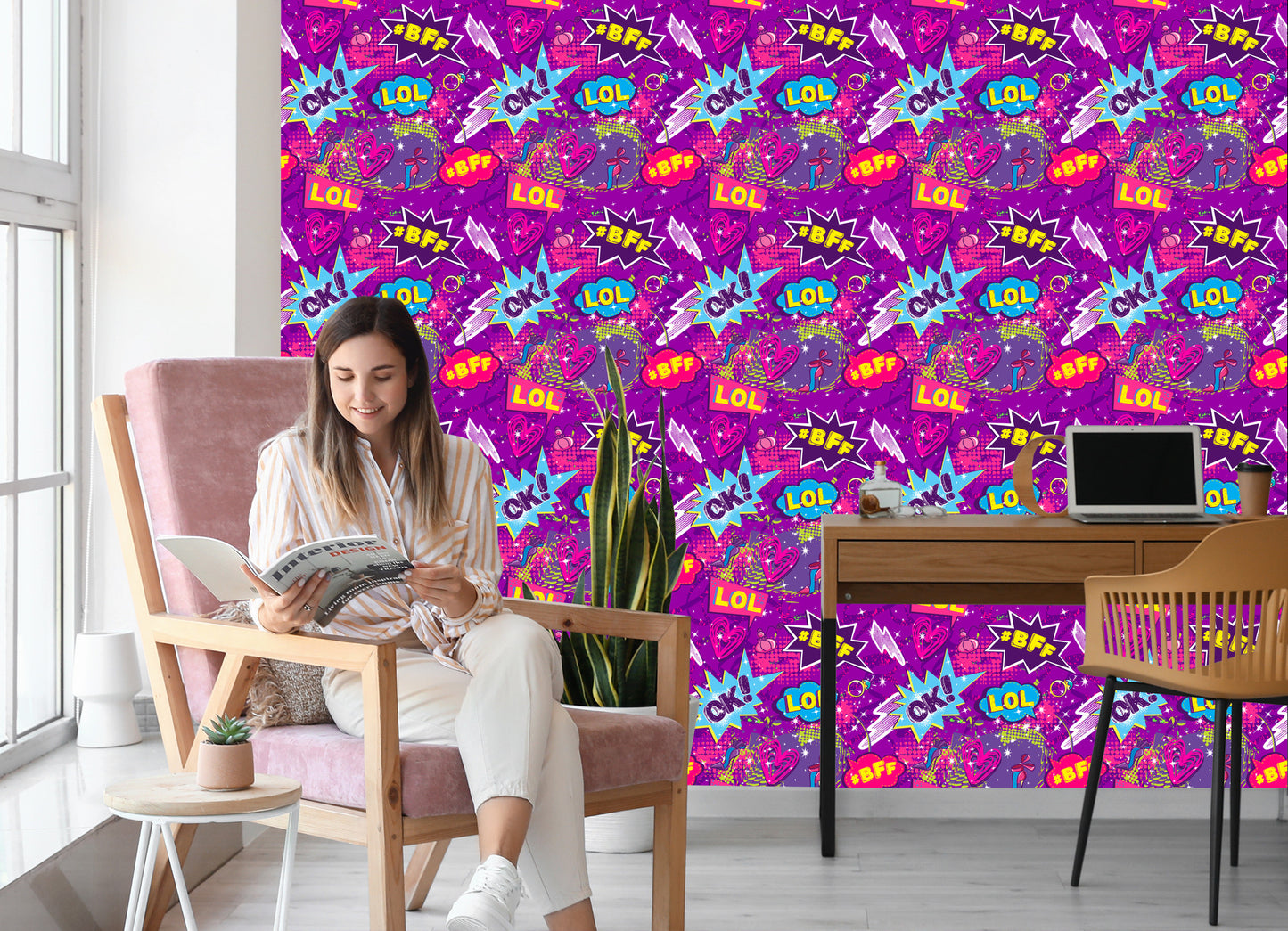 Wallpaper Girlish Collage