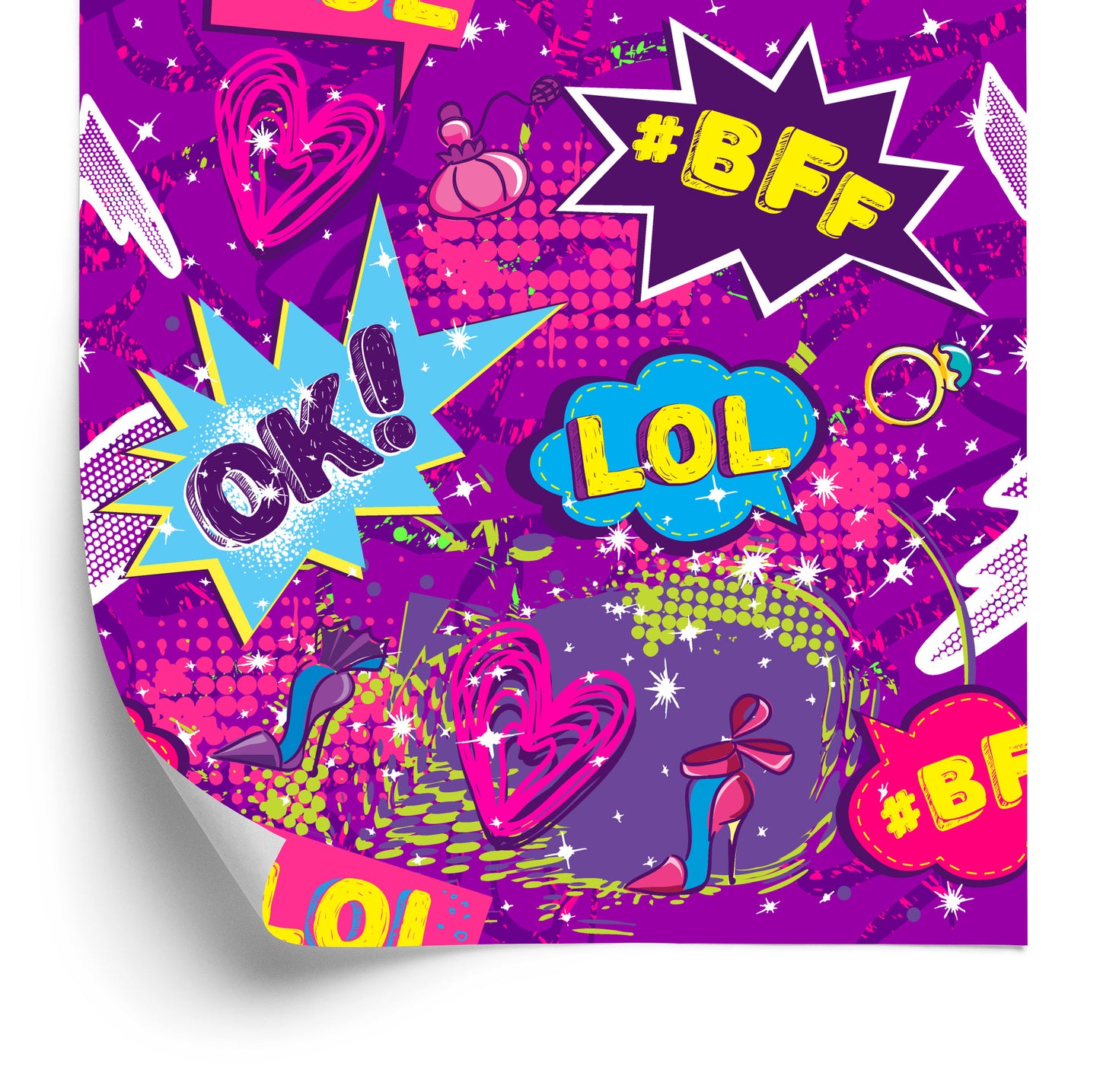 Wallpaper Girlish Collage
