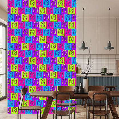 Wallpaper Portraits In Pop-Art Style