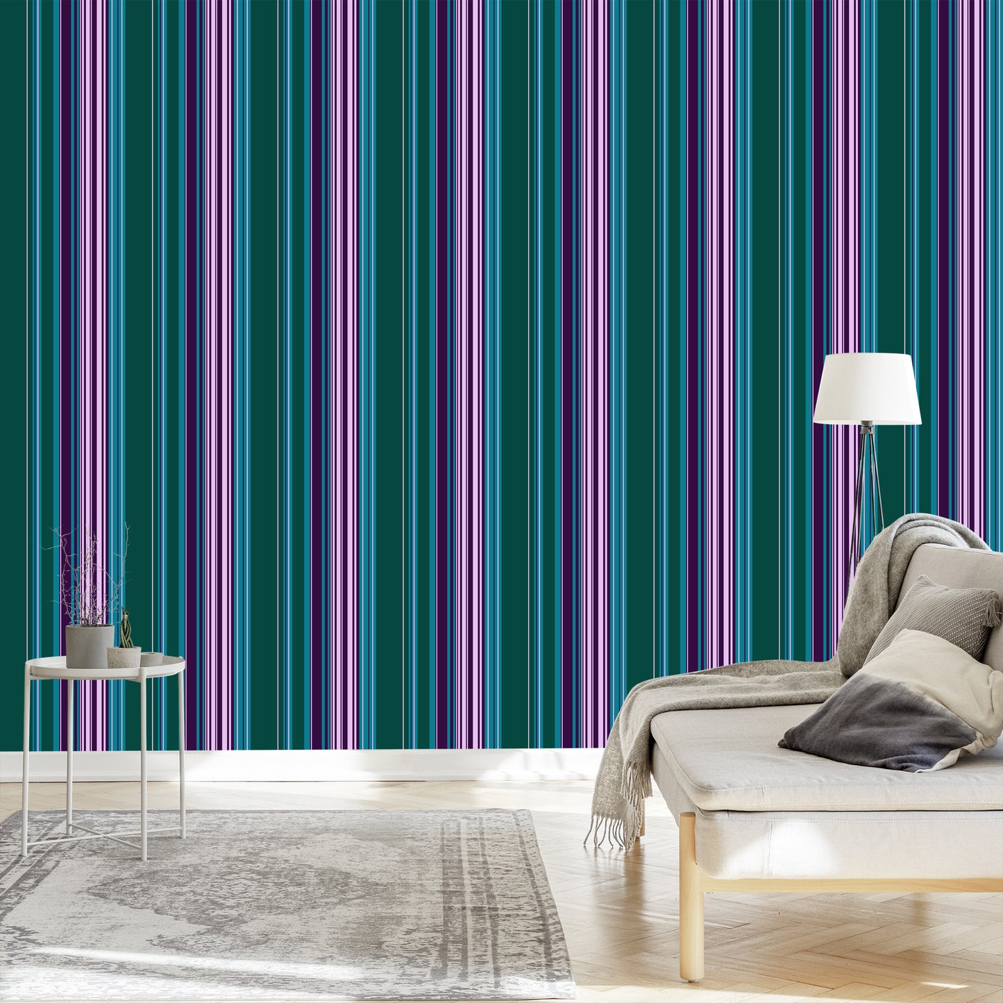 Wallpaper Colorful Vertical Stripes For Living Room A Bedroom