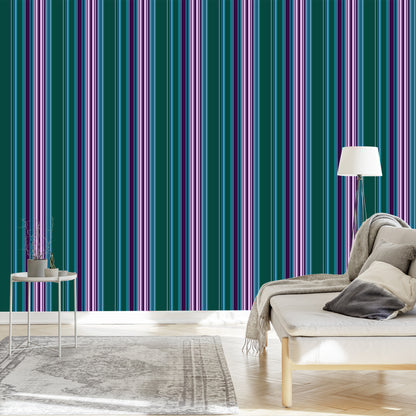Wallpaper Colorful Vertical Stripes For Living Room A Bedroom