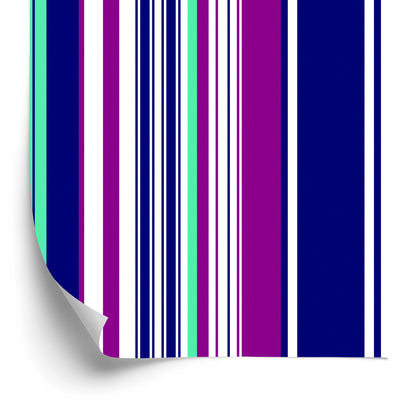 Wallpaper Colorful Vertical Stripes For Living Room