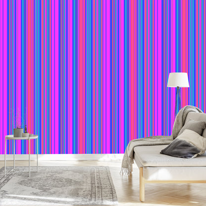 Wallpaper Office Salon In Modern Colorful Stripes