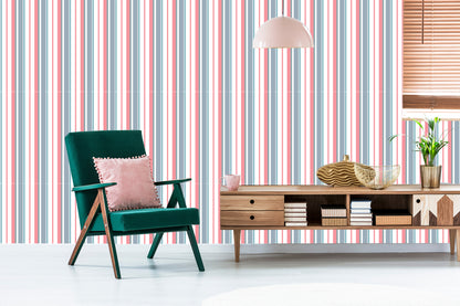 Wallpaper Colorful Vertical Stripes For A Living Room A Bedroom