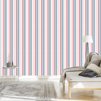 Wallpaper Colorful Vertical Stripes For A Living Room A Bedroom