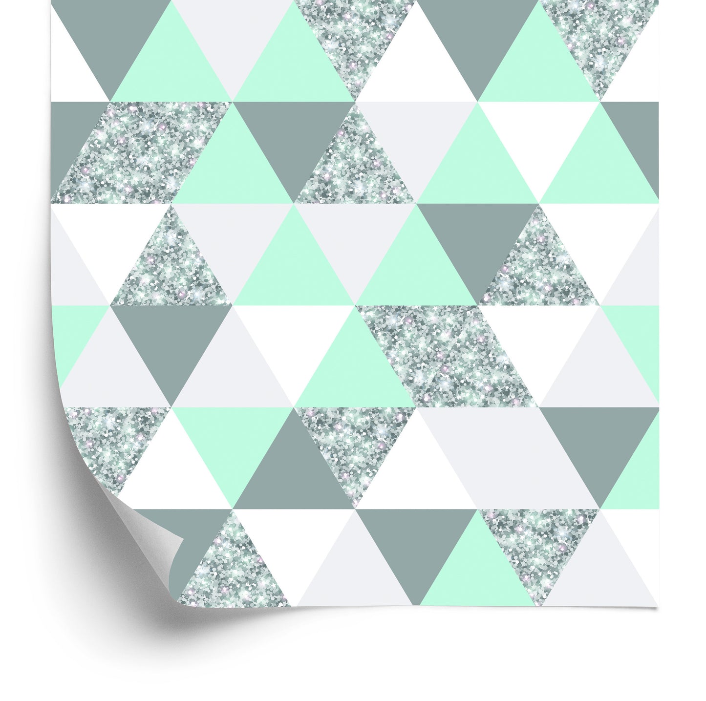 Wallpaper Geometric Colorful Triangles