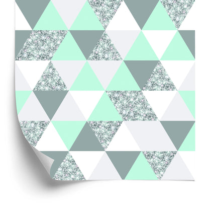 Wallpaper Geometric Colorful Triangles