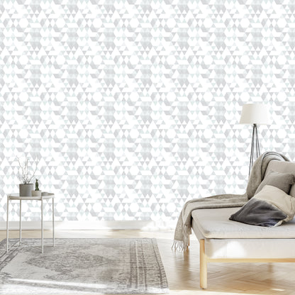 Wallpaper Geometric Colorful Triangles