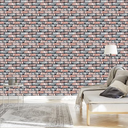 Wallpaper Multicolored Brick