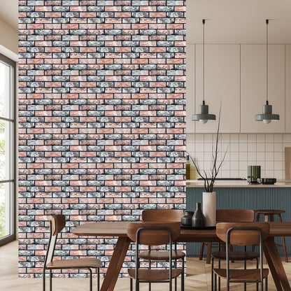 Wallpaper Multicolored Brick