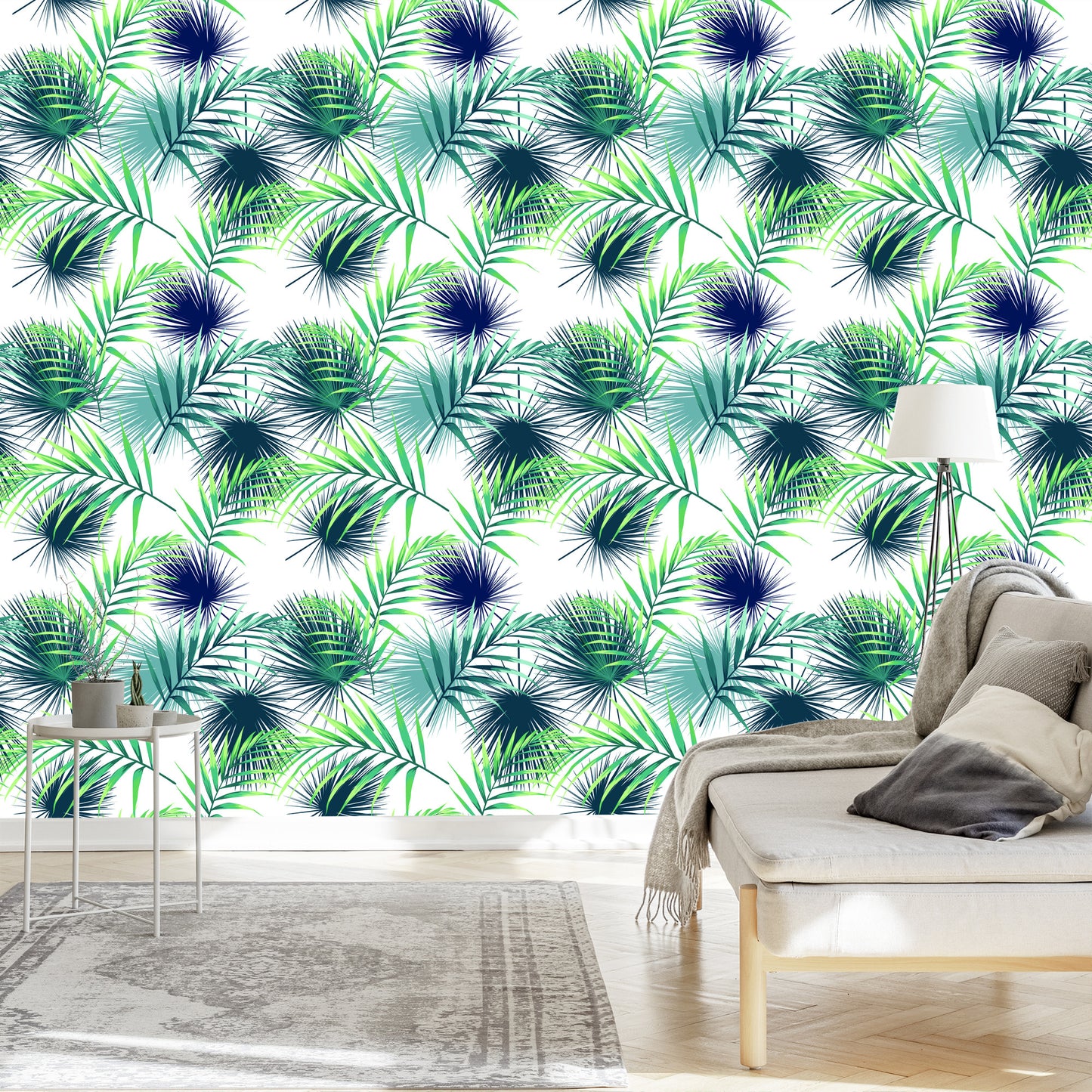 Wallpaper Tropical Palm Leaves