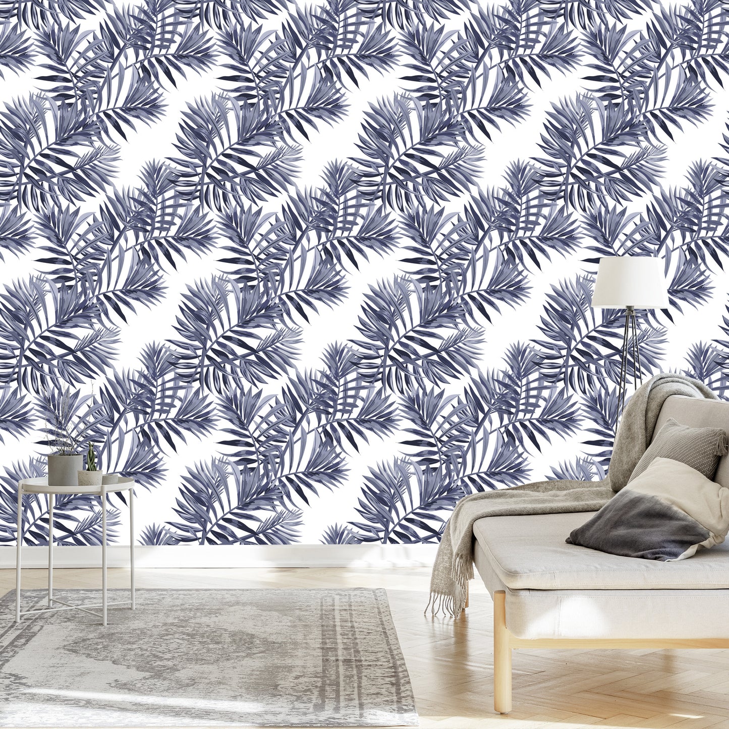 Wallpaper Exotic Leaves Vintage