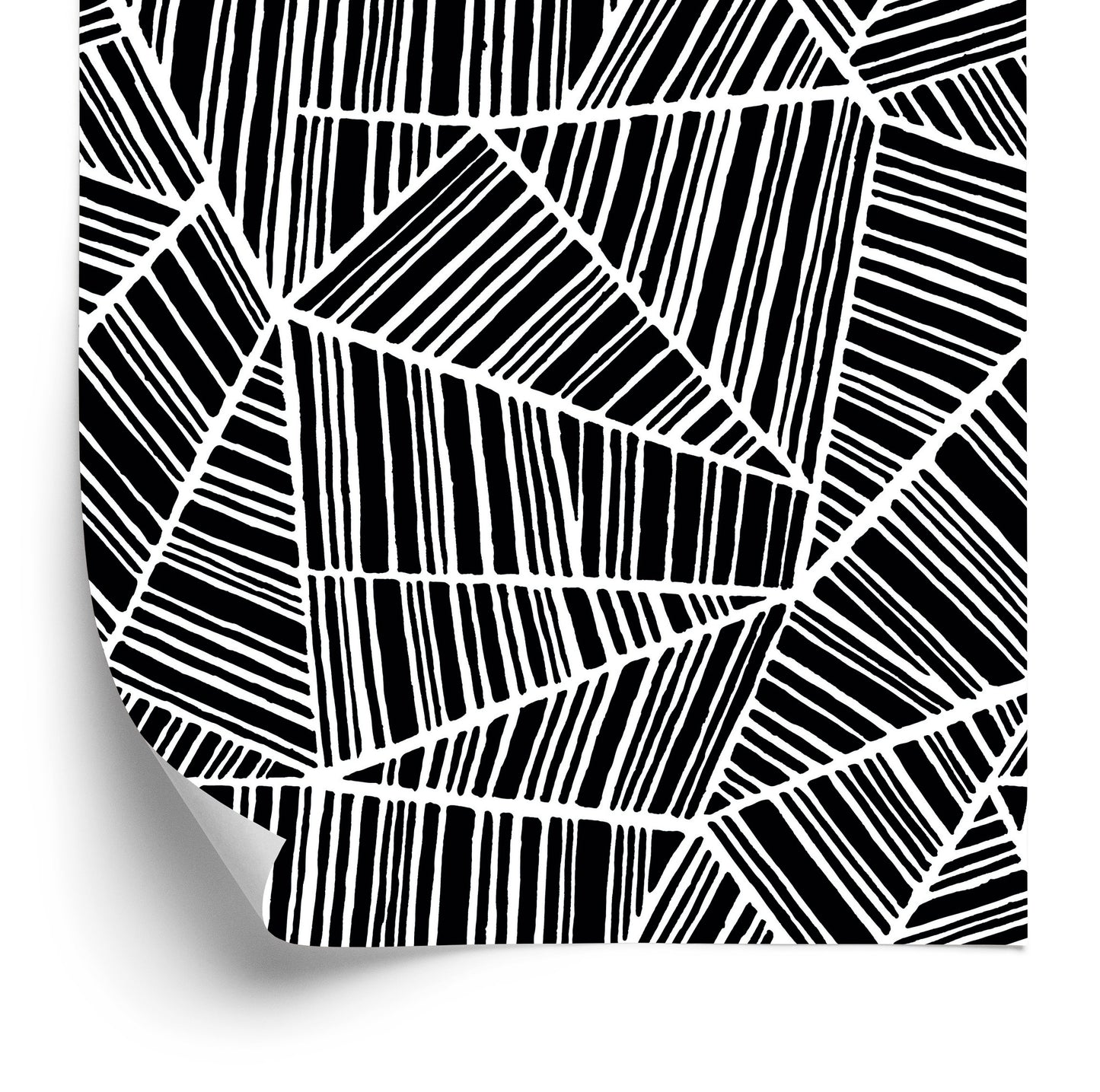Wallpaper Blck And White Geometric Pattern