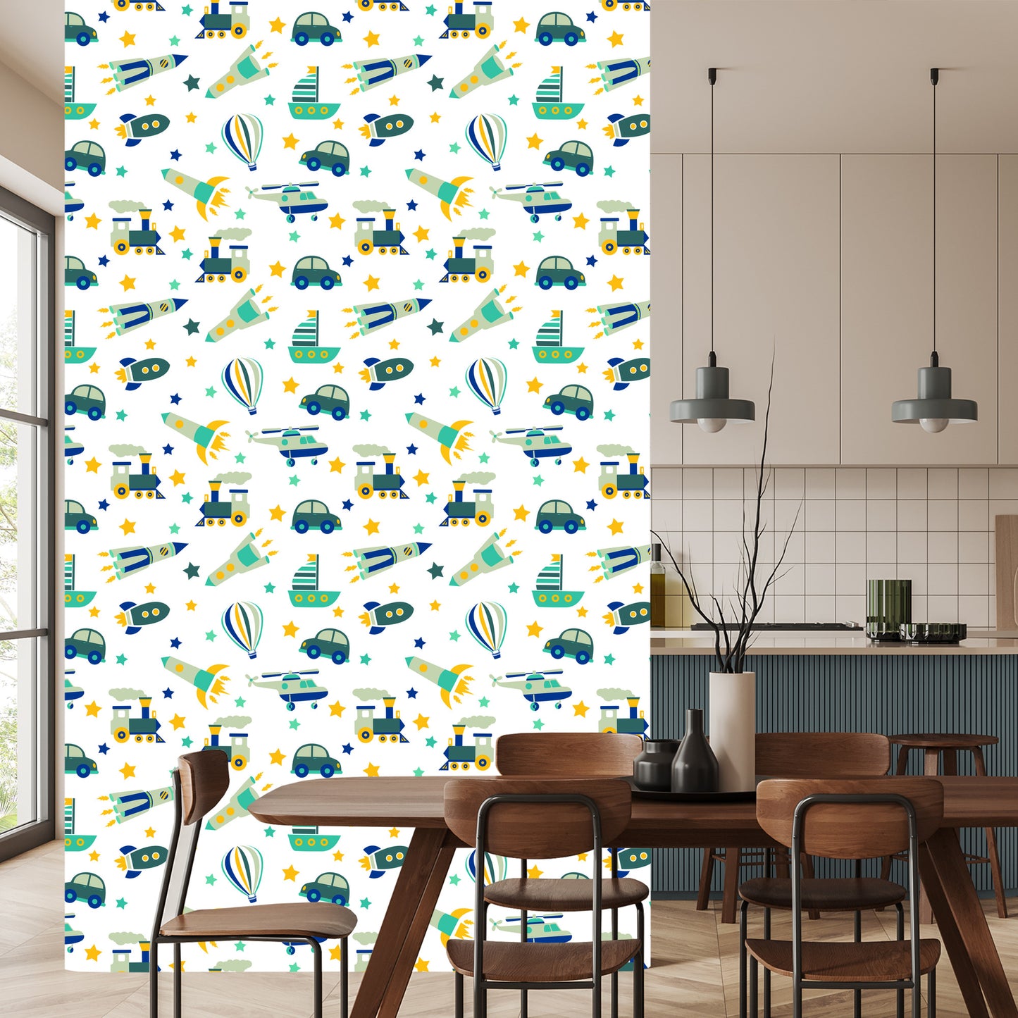 Wallpaper Squeegee, Cars, Balloons