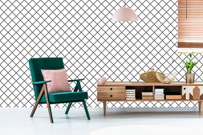 Wallpaper Optical, Modern Checked Pattern