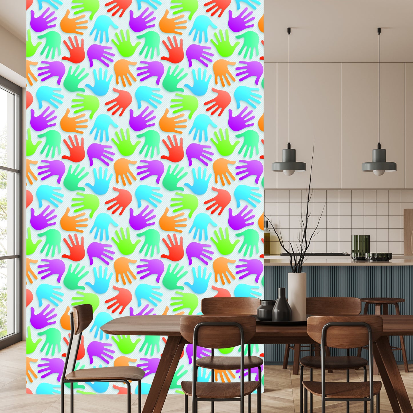 Wallpaper Modern, Colorful Pattern