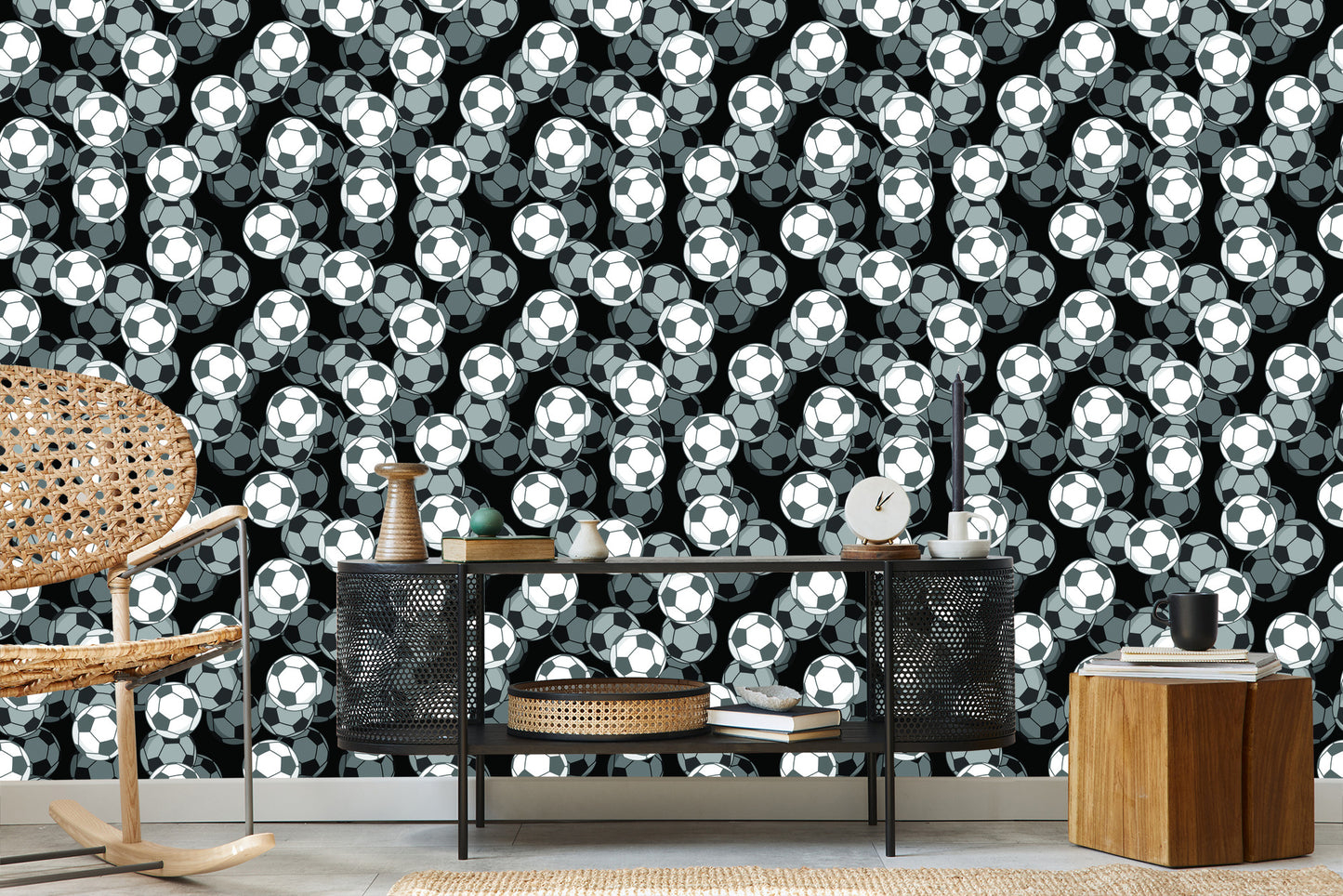 Wallpaper Optical 3D Wallpaper, Football