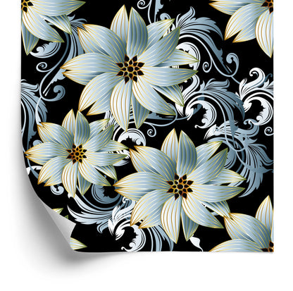 Wallpaper 3D Wallpaper, Optical, Flowers, Leaves