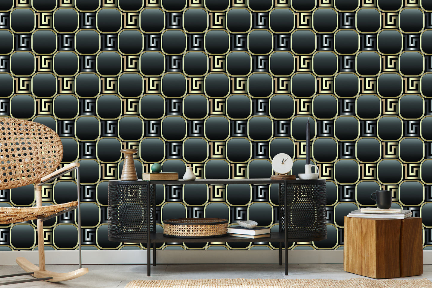 Wallpaper Modern 3D Pattern