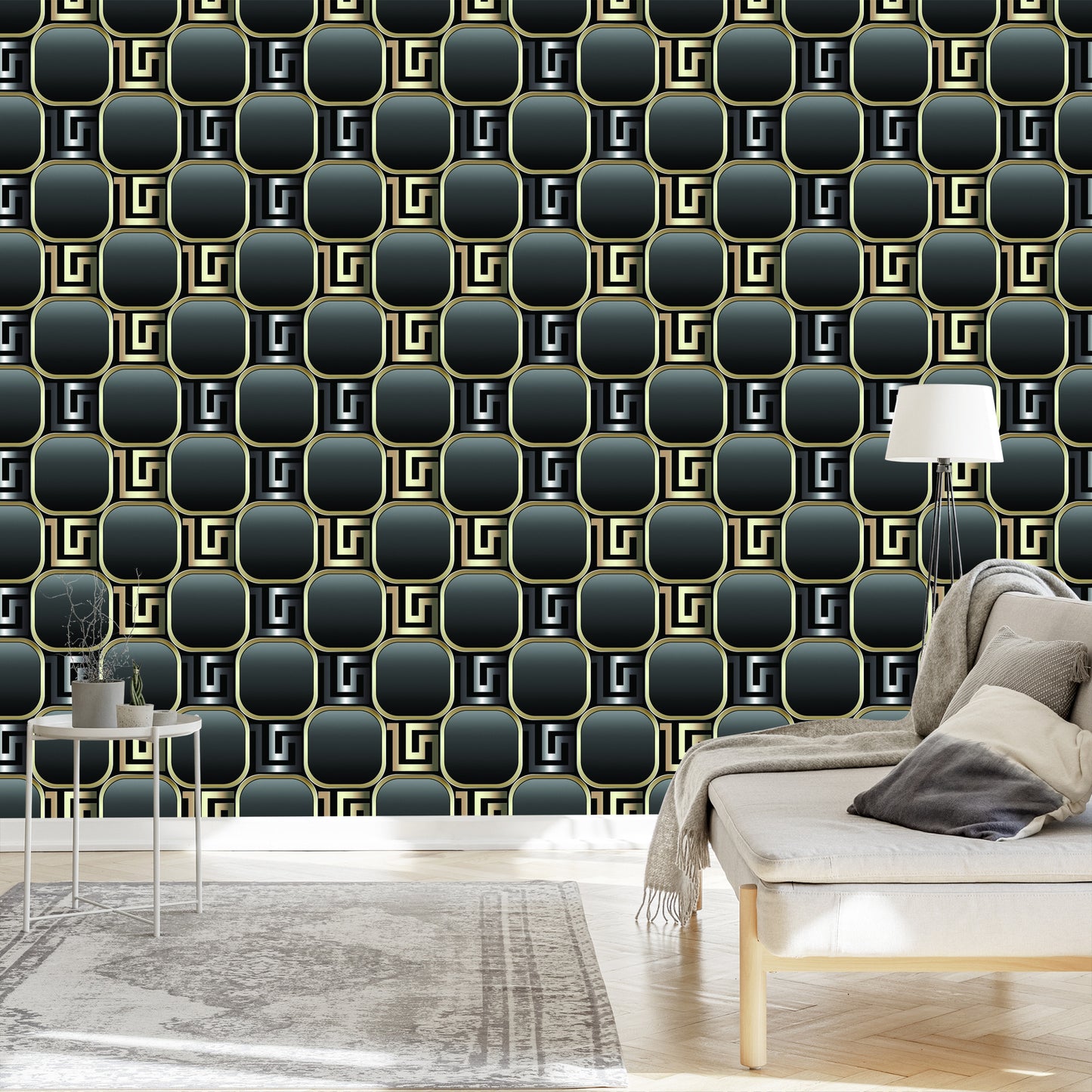 Wallpaper Modern 3D Pattern