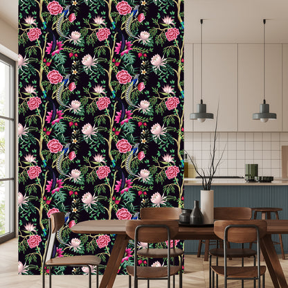 Wallpaper Tropical Plants With Birds