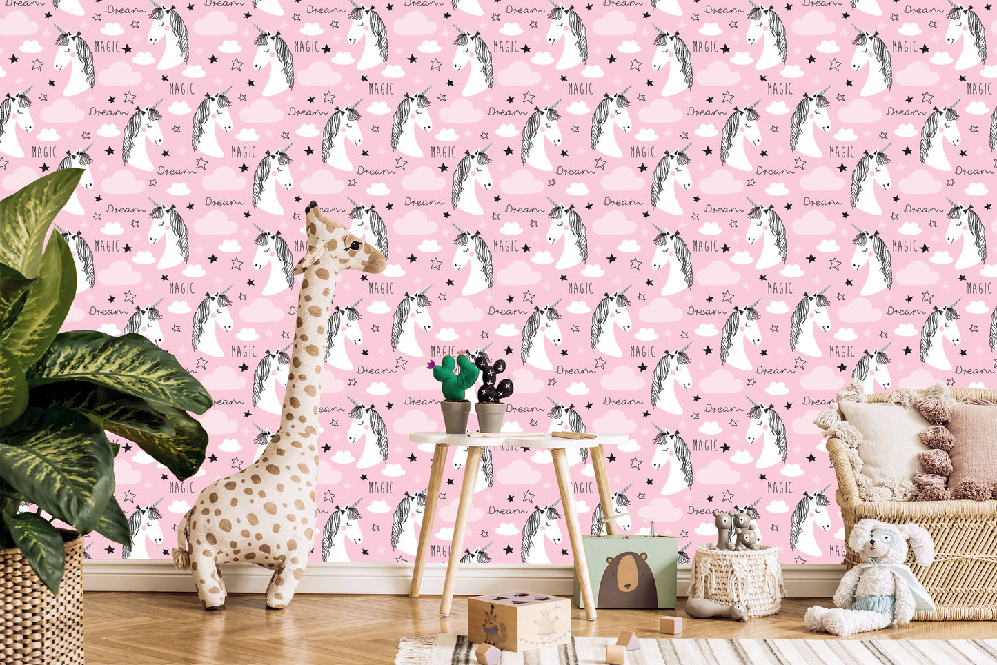 Wallpaper For Children - Unicorns And Clouds