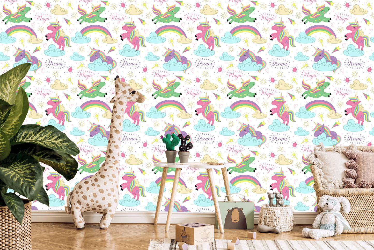 Wallpaper For Kids - Magic Unicorns