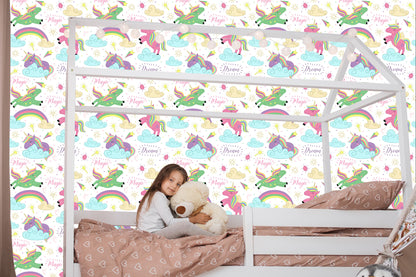 Wallpaper For Kids - Magic Unicorns